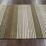 Hand Hooked Cotton Rug // Brushed (5' x 8')