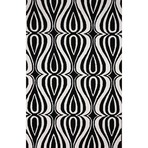 Hand Hooked Area Rug // Luciano // Black (5' x 8')