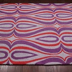 Hand Hooked Area Rug // Luciano // Purple (5' x 8')