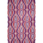 Hand Hooked Area Rug // Luciano // Purple (5' x 8')