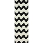 Hand Hooked Rug // Bibba // Black (5' x 8')