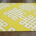 Hand Hooked Rug // Infinite // Gold (5' x 8')