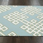 Hand Hooked Rug // Infinite // Blue