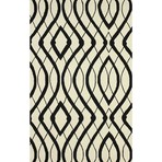 Hand Hooked Area Rug // Lee // White (5' x 8')