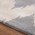 Machine Made Area Rug // Zoren // Light Grey (5' x 8')