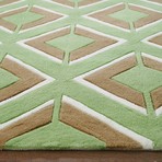 Hand Tufted Rug // Darlene // Mint (5' x 8')