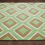 Hand Tufted Rug // Darlene // Mint (5' x 8')