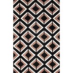 Hand Tufted Rug // Darlene // Black (5' x 8')