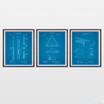 Billiards Patent Collection  // 3 Print Set // Blueprint (8" x 10")