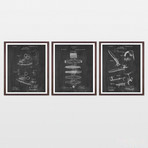 Cigar Patent Collection  // 3 Print Set // Chalkboard (8" x 10")