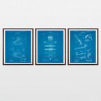 Cigar Patent Collection  // 3 Print Set // Blueprint (8" x 10")
