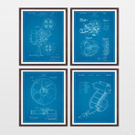 Cinema Patent Collection  // 4 Print Set // Blueprint (8" x 10")