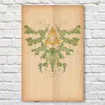 Hylian Crest - Zelda // Rorschach Print