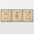 Cigar Patent Collection  // 3 Print Set // Antique Paper (8" x 10")