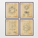 Rolex Watches Patent Collection // 4 Print Set // Antique Paper (8"W x 10"H)
