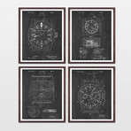 Rolex Watches Patent Collection // 4 Print Set // Chalkboard (8"W x 10"H)