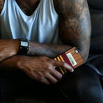 Wallet Case // Burgundy + Gold (iPhone 6/6s)