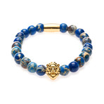 Blue Sediment Lion Bracelet