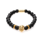 Matte Lion Bracelet (Gold)