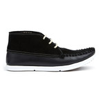 Louis Leather + Suede Moccasin Chukka // Black (US: 13)