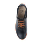 Rowntree Leather + Suede Sneaker // Black + White (US: 7)