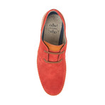 Hartley Leather + Suede Low-Top Moccasin // Fiery Red + Date Palm (US: 9)