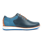 Rowntree Leather + Suede Sneaker // Majolica Blue + Date Palm (US: 9)