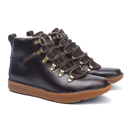 Dan Leather + Suede Ski Hook Boot // Coffee (US: 7)