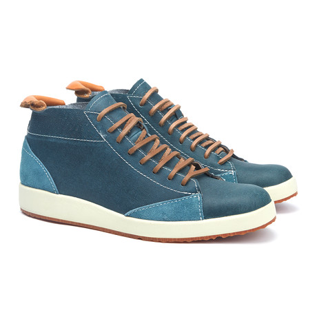 Shaka Leather + Suede Boot // Denim Blue (US: 7)