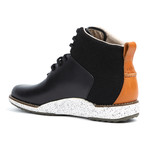 Gatland Leather + Suede Boot // Black + White (US: 8)