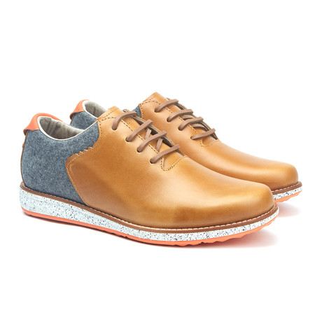 Rowntree Leather + Wool Sneaker // Inca Gold + Orange (US: 7)