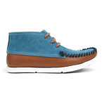 Louis Leather + Suede Moccasin Chukka // Tobacco + Denim Blue (US: 8)