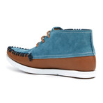 Louis Leather + Suede Moccasin Chukka // Tobacco + Denim Blue (US: 12)