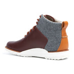 Gatland Leather + Wool Boot // Oxblood + Grey (US: 7)