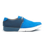 Hiro Leather + Suede Chukka Sneaker // Royal Blue + Majolica Blue (US: 8)