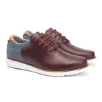 Rowntree Leather + Wool Sneaker // Oxblood + Grey (US: 7)