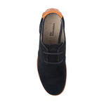 LEF // Hector + Tom Suede + Leather Chukka Sneaker // Black + Date Palm (US: 12)