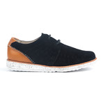 LEF // Hector + Tom Suede + Leather Chukka Sneaker // Black + Date Palm (US: 12)