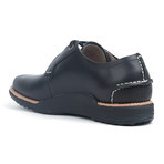 Farrell Hidden Eyelet Derby // Black + Date Palm (US: 11)