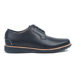 Farrell Hidden Eyelet Derby // Black + Date Palm (US: 11)