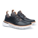 OHW // Burns Leather + Wool Sneaker // Black + Grey (US: 12)