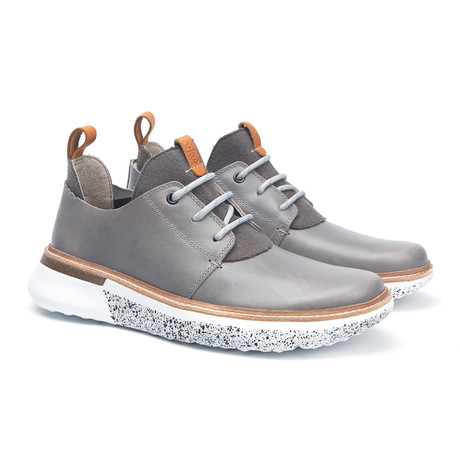 Burns Leather + Wool Sneaker // Alloy + Grey (US: 7)