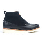 Holden Leather + Suede Moc-Toe Boot // Black (US: 7)