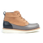 Holden Leather + Suede Moc-Toe Boot // Alloy, Black + Sand (US: 10)