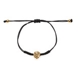 Lion Macrame Bracelet (Gold)