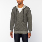 Minerals // Mélange Fully Lined Hoodie  // Charcoal Heather (M)