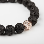 Lion Head Lavastone Bracelet