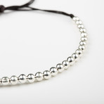 White Chrome Beads Bracelet