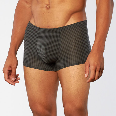 SilkCut Trunk // Black Houndstooth (S[28"-31"])