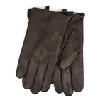 Premium Lambskin Leather Classic Gloves // Brown (S)